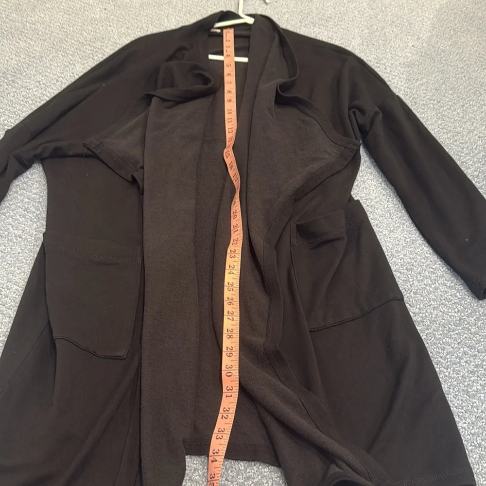 Karen by Karen Kane open front layered cardigan jacket  with pockets - Picture 14 of 16